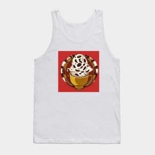 Coffee Retro Roast Decaf French Press Tank Top